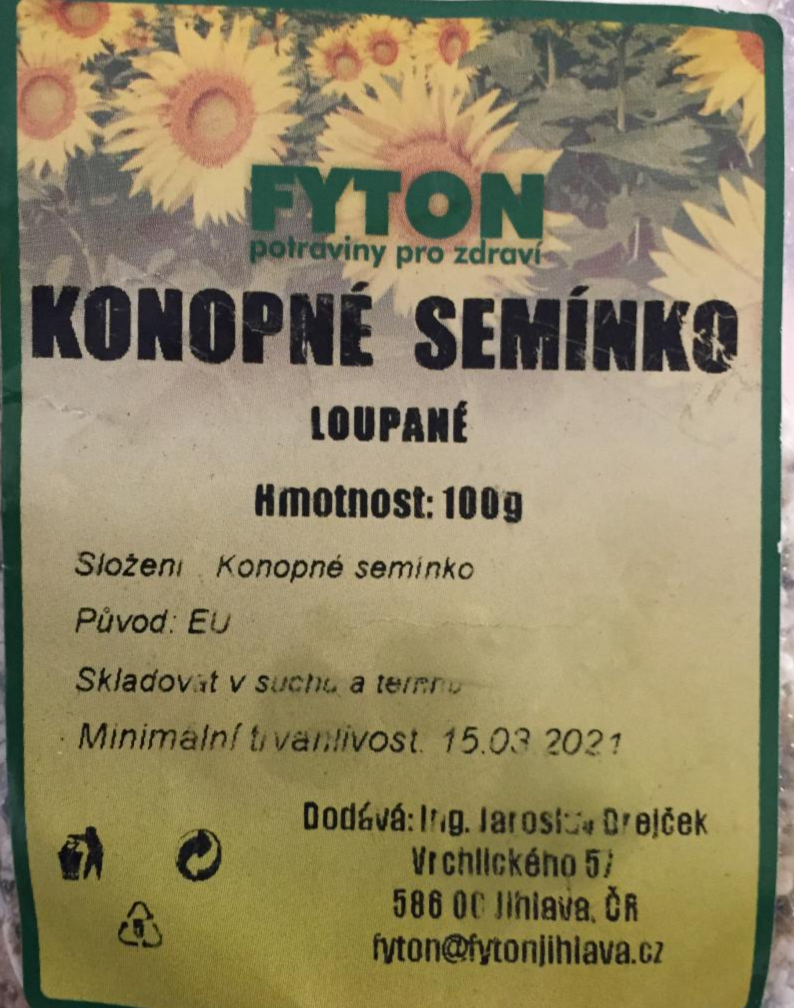 Fotografie - Konopné semínko loupané Fyton