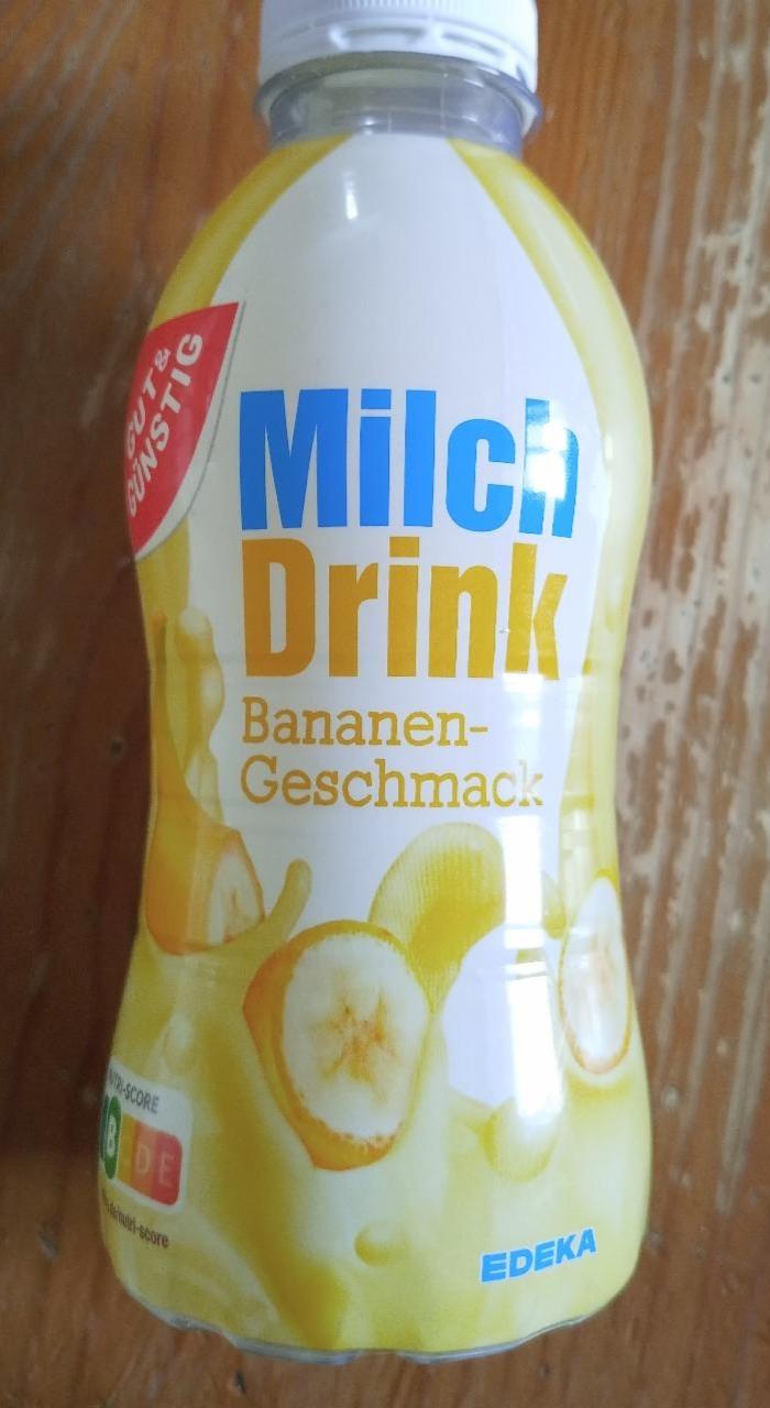 Fotografie - Milch drink bananen-geschmack Gut&Günstig