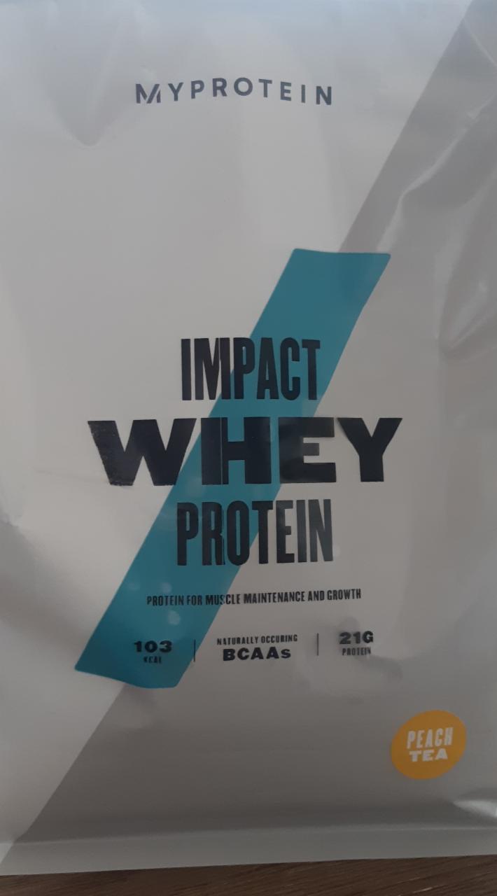 Fotografie - Impact Whey Protein Peach Tea Myprotein