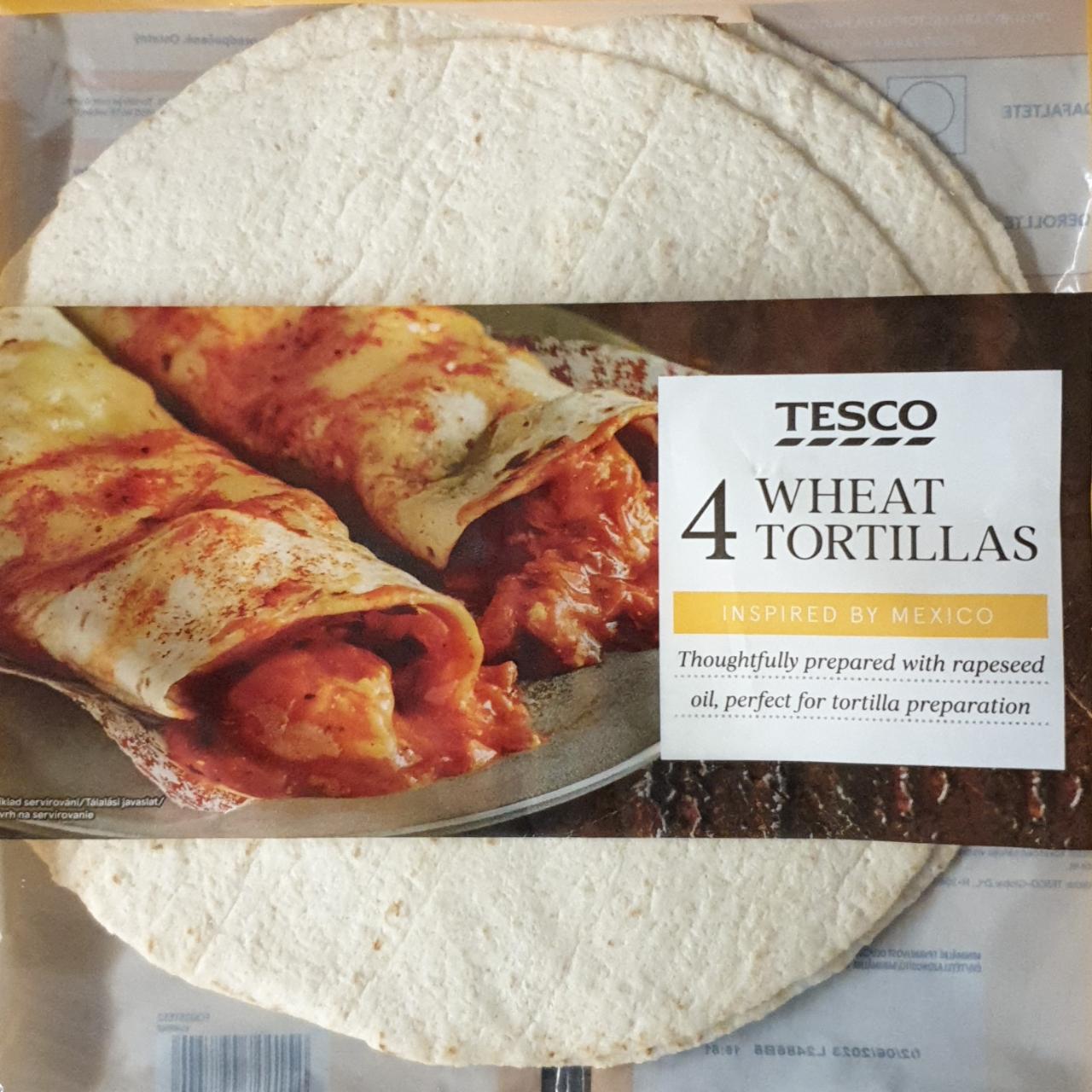 Fotografie - Tortilly wheat tortillas Tesco