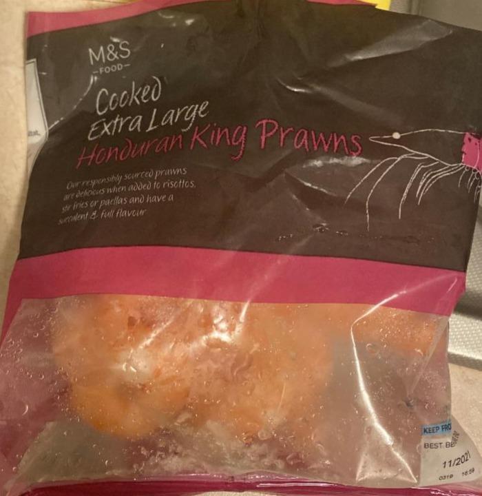 Fotografie - Cooked Extra Large Honduran King Prawns M&S Food