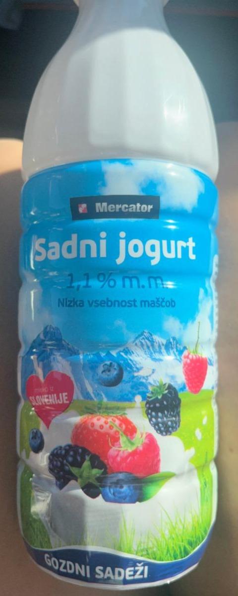 Fotografie - Sadni jogurt 1,1% gozdni sadeži Mercator