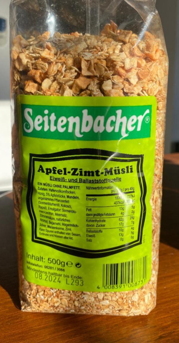 Fotografie - Apfel-Zimt-Müsli Seitenbacher