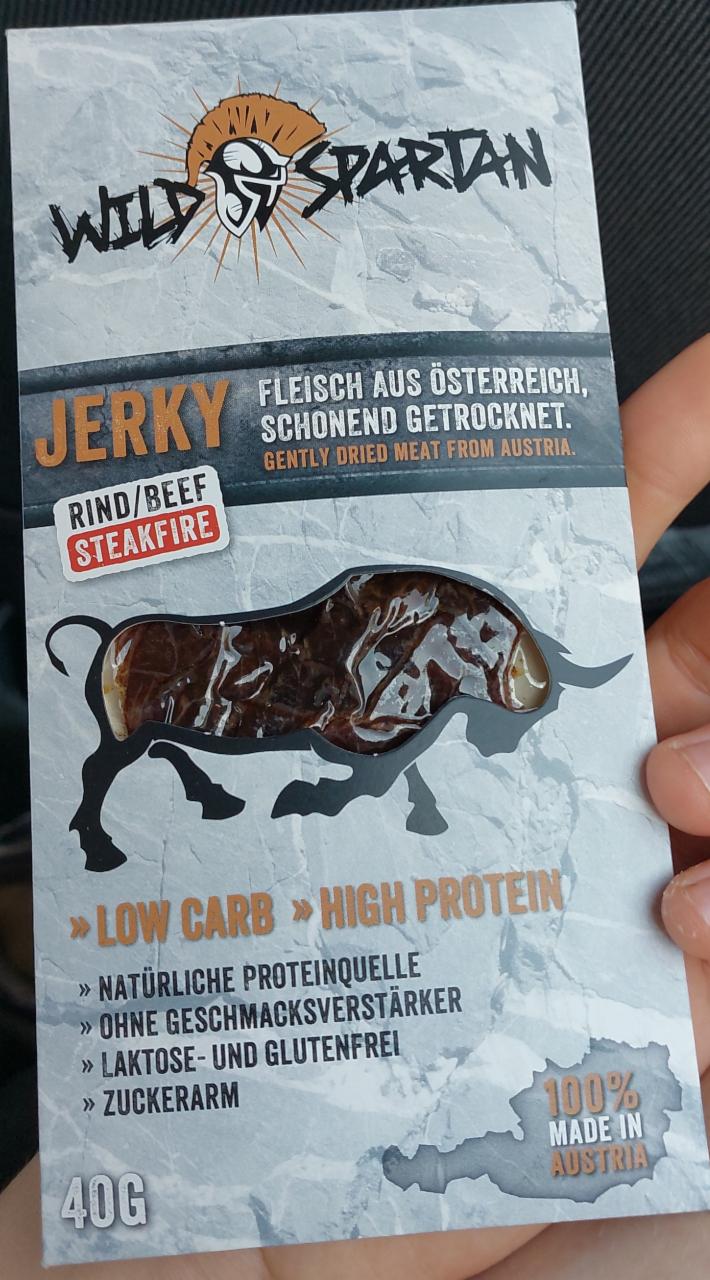 Fotografie - Jerky rind/beef steakfire Wild Spartan