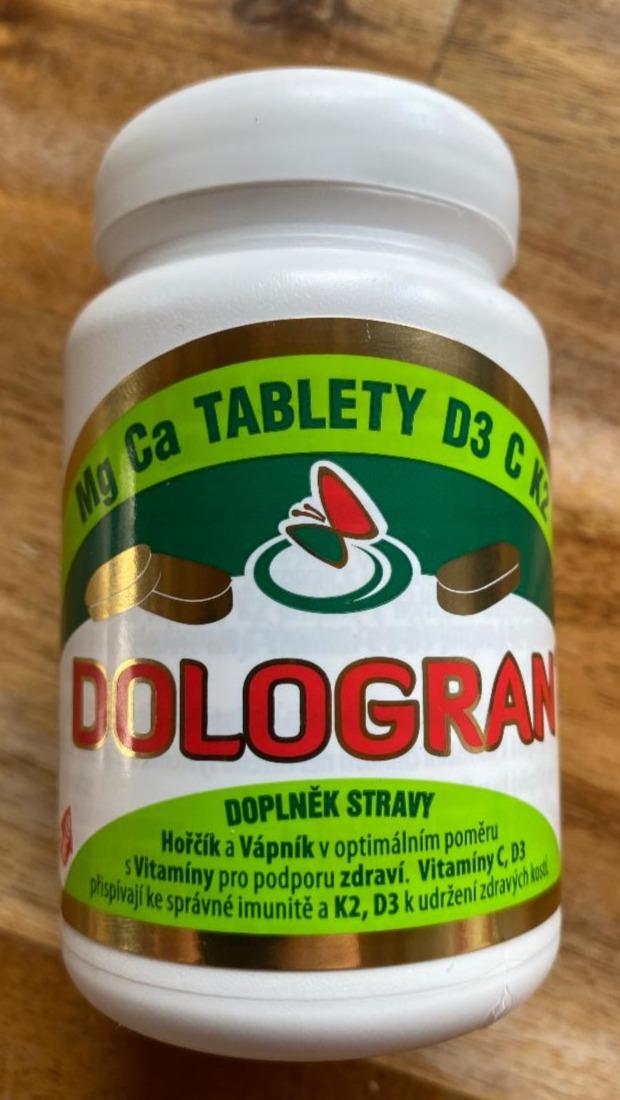 Fotografie - Dologran tablety Mg Ca D3 C K2