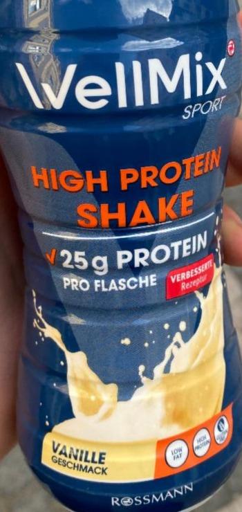 Fotografie - High protein shake Vanille geschmack WellMix