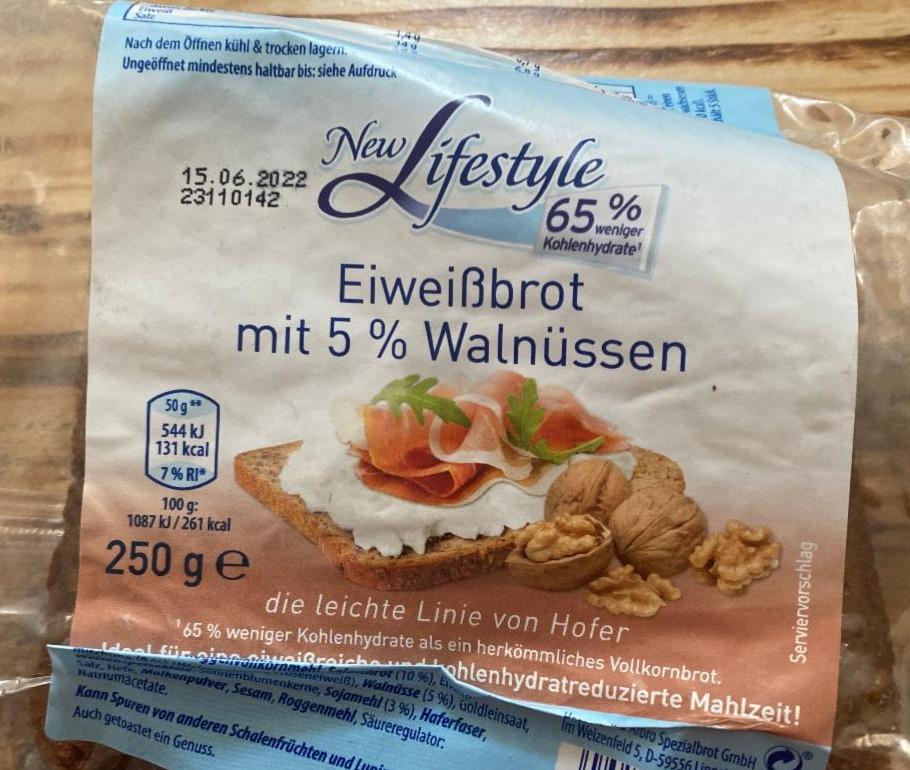 Fotografie - Eiweißbrot mit 5% Walnüsse New Lifestyle