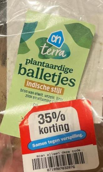 Fotografie - Plantaardige balletjes indische stijl Albert Heijn