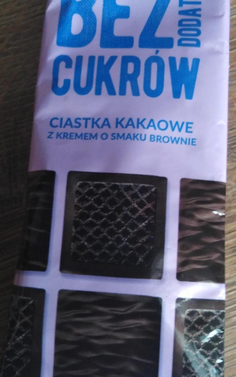 Fotografie - Bonitki ciastka kakaowe s kremem brownie (bez dodatku cukrów)