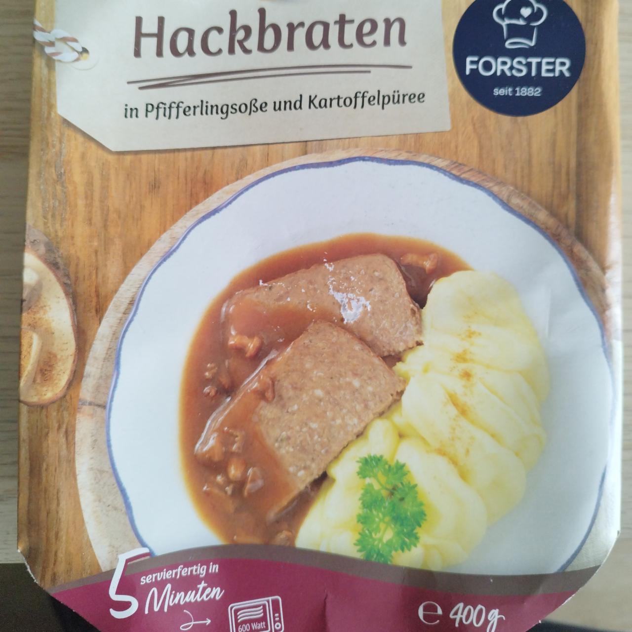 Fotografie - Hackbraten in Pfifferlingsoße und Kartoffelpüree Forster