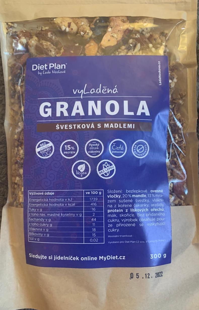 Fotografie - Granola švestková s mandlemi vyLaděná Diet Plan