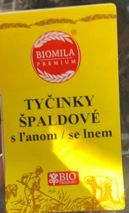 Fotografie - Tyčinky špaldové se lnem Biomila