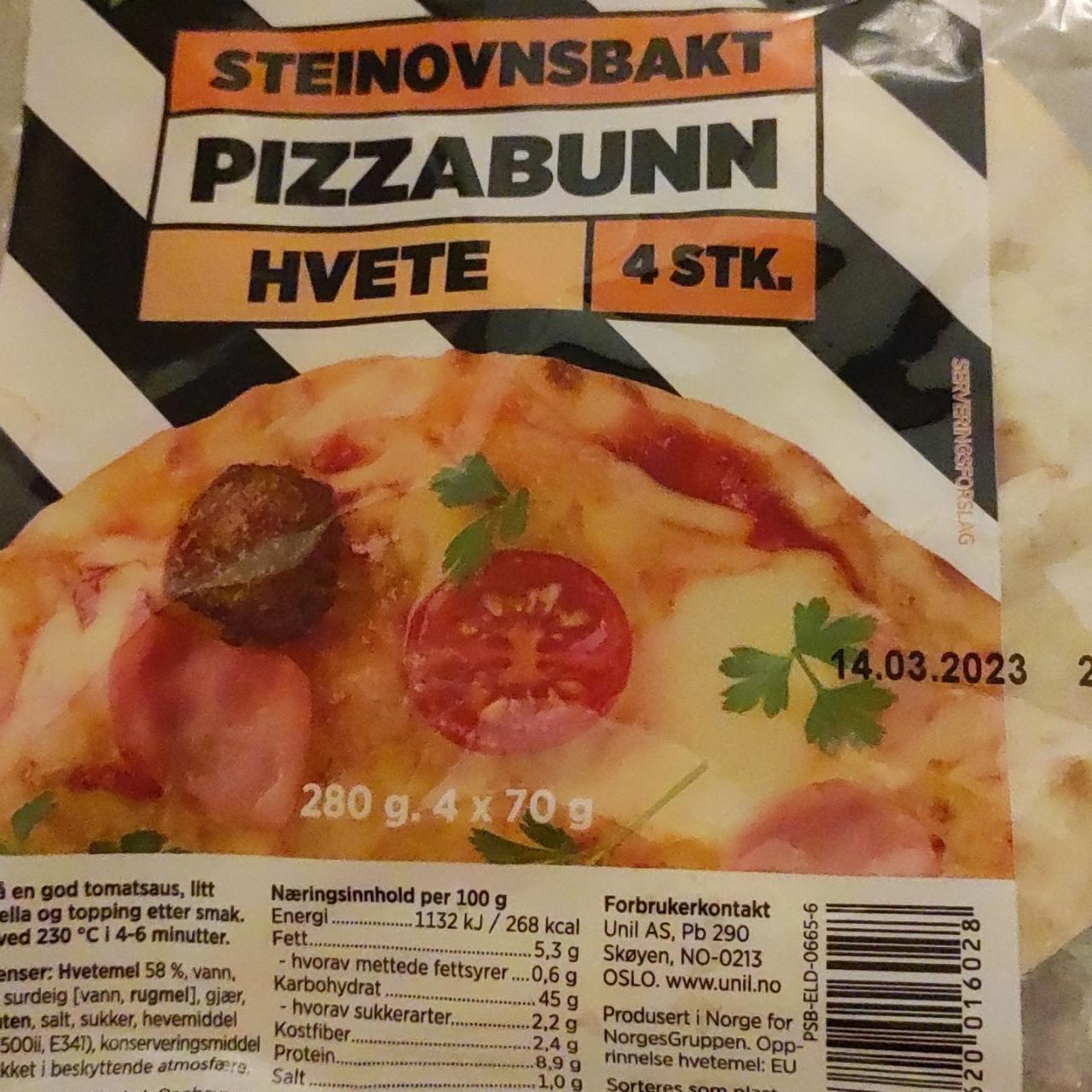 Fotografie - Steinovnsbakt pizzabunn hvete Eldorado