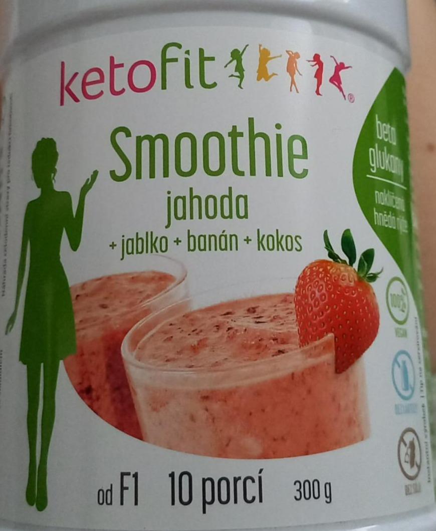 Fotografie - Smoothie Jahoda Jablko Banán Kokos KetoFit