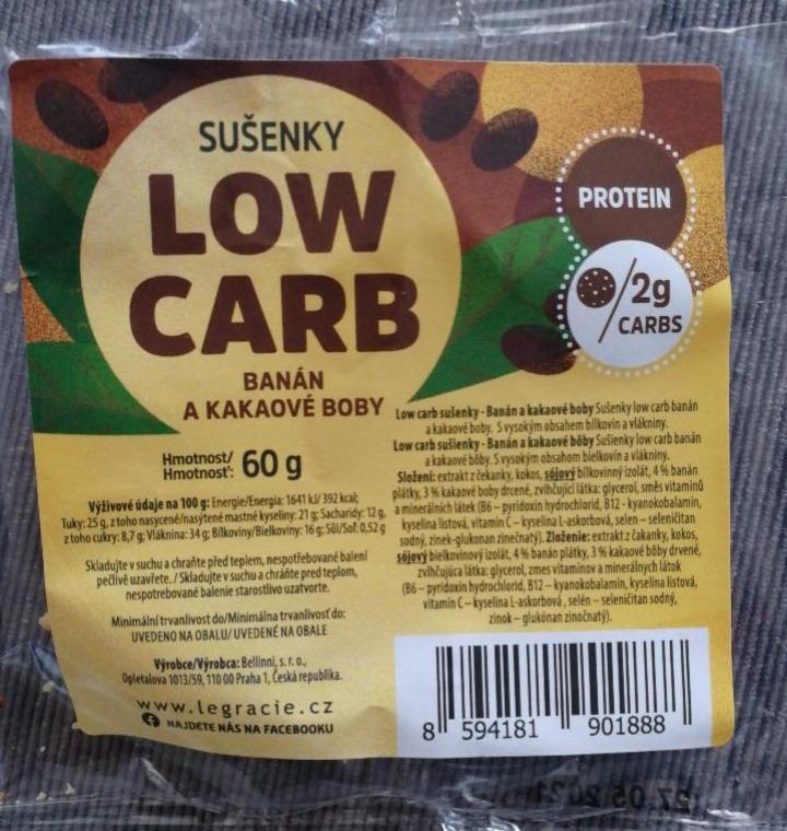 Fotografie - Low carb sušenky s vitamíny a minerály – Lyo banán a raw kakaové boby LeGracie