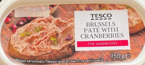 Fotografie - Brussels paté with cranberries Tesco