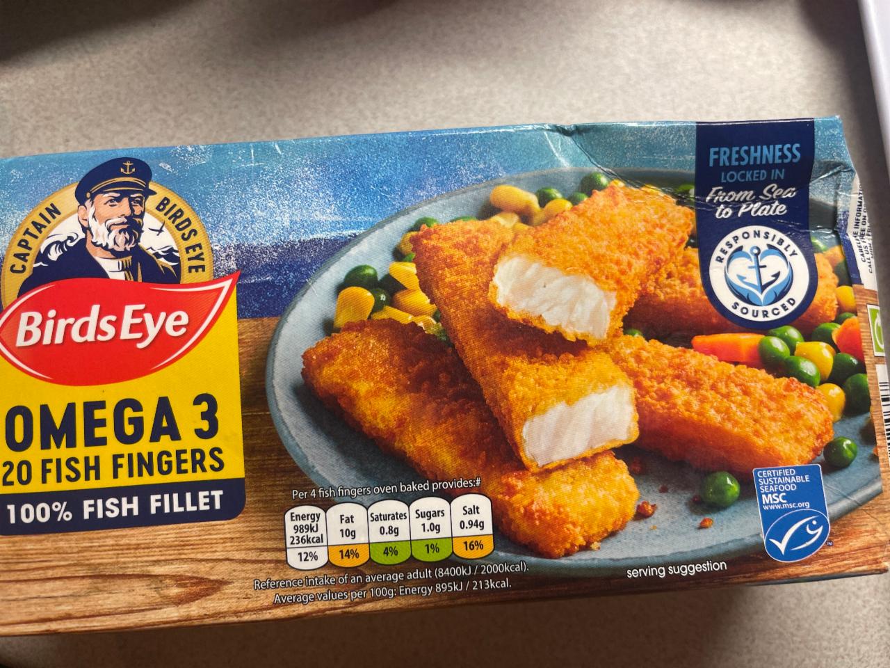 Fotografie - Omega 3 fish fingers BirdsEye