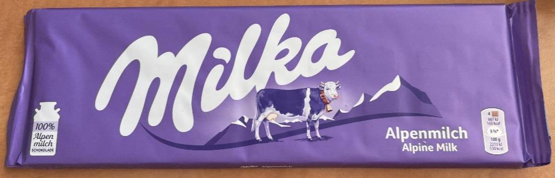 Fotografie - Milka čokoláda mléčná (Alpine milk)