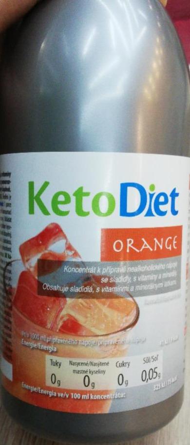 Fotografie - Sirup Orange KetoDiet