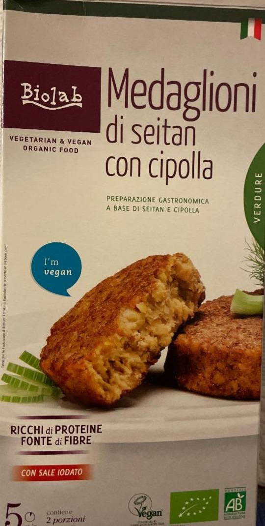 Fotografie - medaglioni di seitan con cipolla biolab