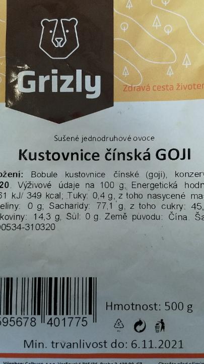 Fotografie - kustovnice čínská GOJI Grizly