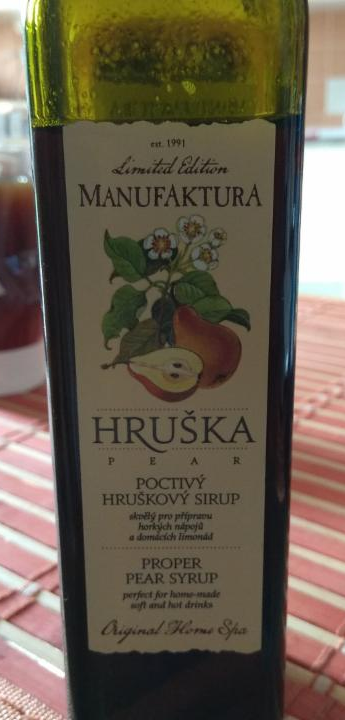 Fotografie - Poctivý hruškový sirup Manufaktura