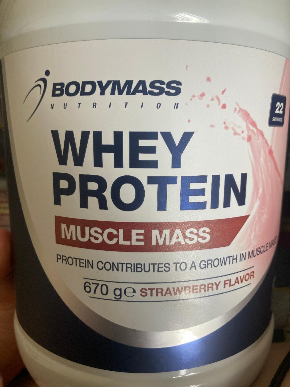 Fotografie - Whey Protein Strawberry Flavor BodyMass