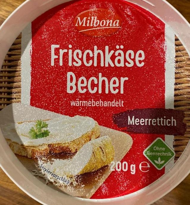 Fotografie - Frischkäse Becher Meerrettich Milbona