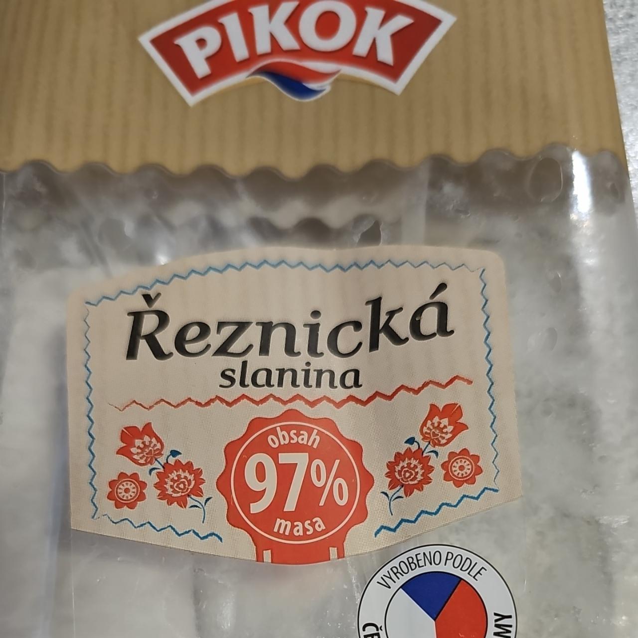 Fotografie - Řeznická slanina 97% masa Pikok