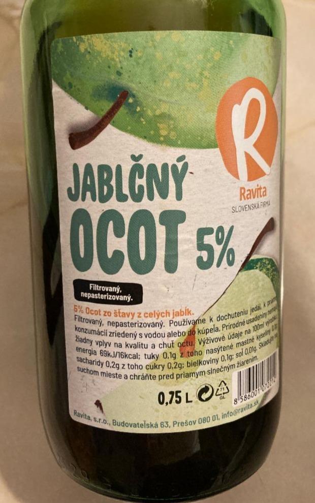 Fotografie - Jablečný ocet RAVITA