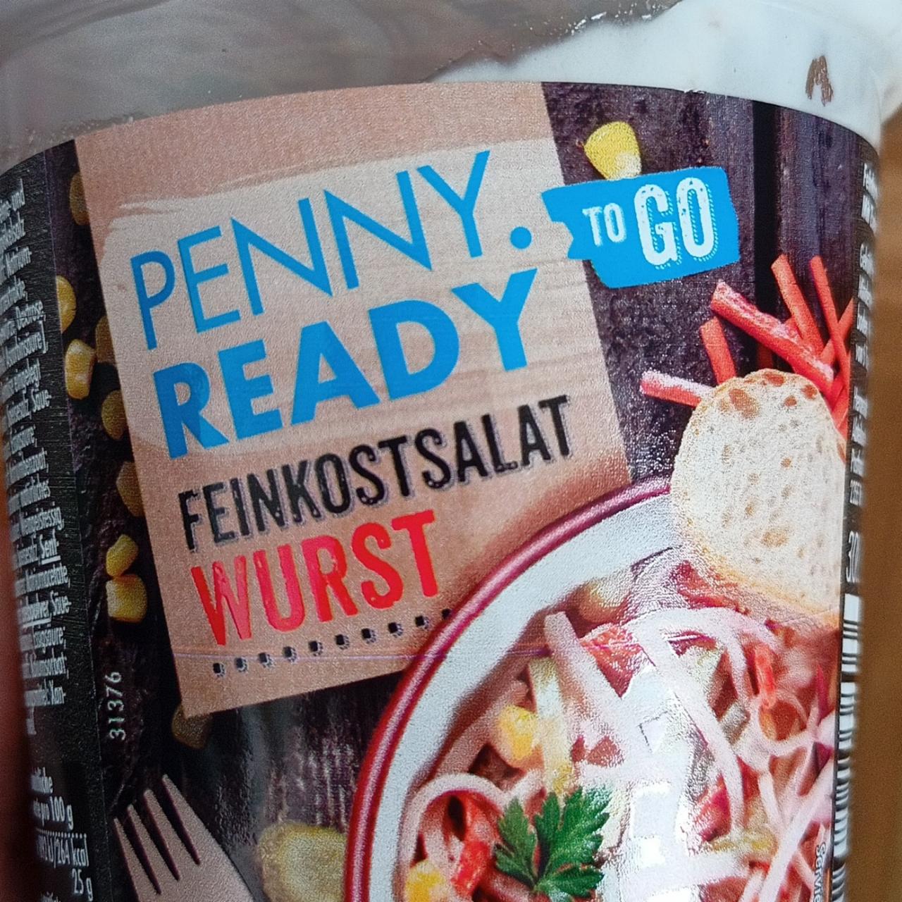 Fotografie - Feinkostsalat Wurst Penny ready