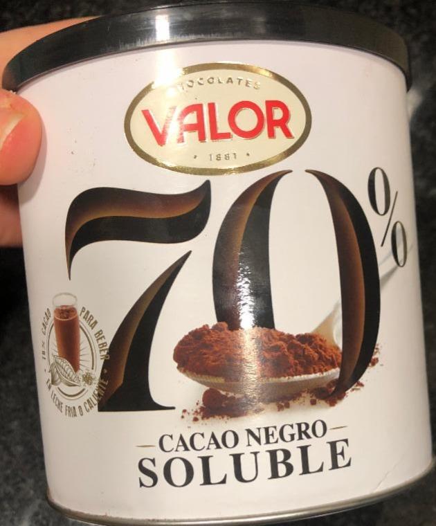 Fotografie - Cacao negro soluble 70% Valor