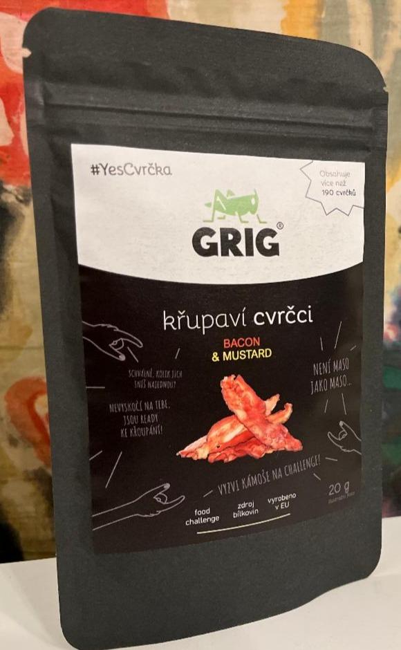 Fotografie - Křupaví cvrčci bacon & mustard Grig