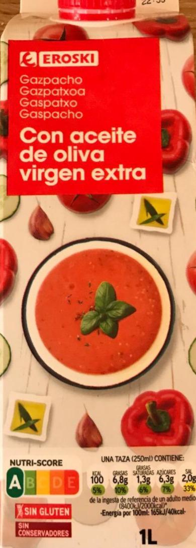 Fotografie - Gazpacho con aceite de oliva virgin extra