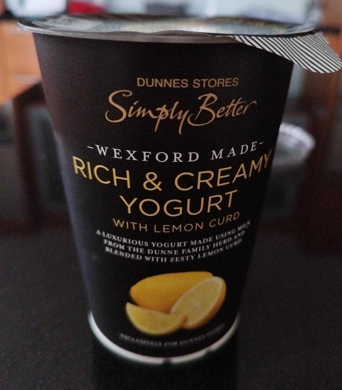 Fotografie - Rich & Creamy Yogurt with lemon curd Dunnes Stores