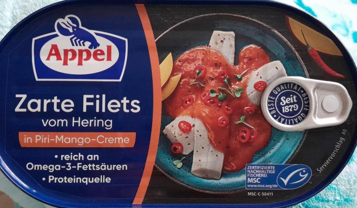 Fotografie - Zarte Filets vom Hering in Piri-Mango-Creme Appel