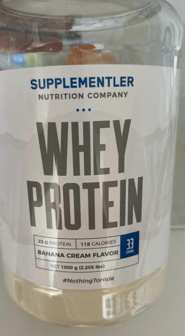 Fotografie - Whey Protein Banana cream flavor Supplementler