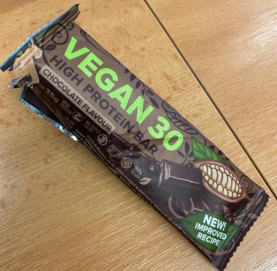 Fotografie - Vegan 30 High Protein Bar Chocolate Flavour