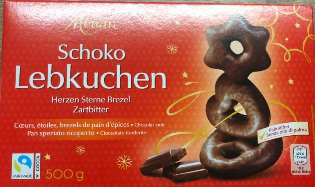 Fotografie - Schoko Lebekuchen Herzen sterne brezel zartbitter Monarc