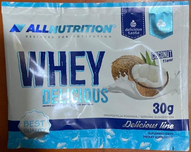 Fotografie - Whey Delicious Coconut AllNutrition