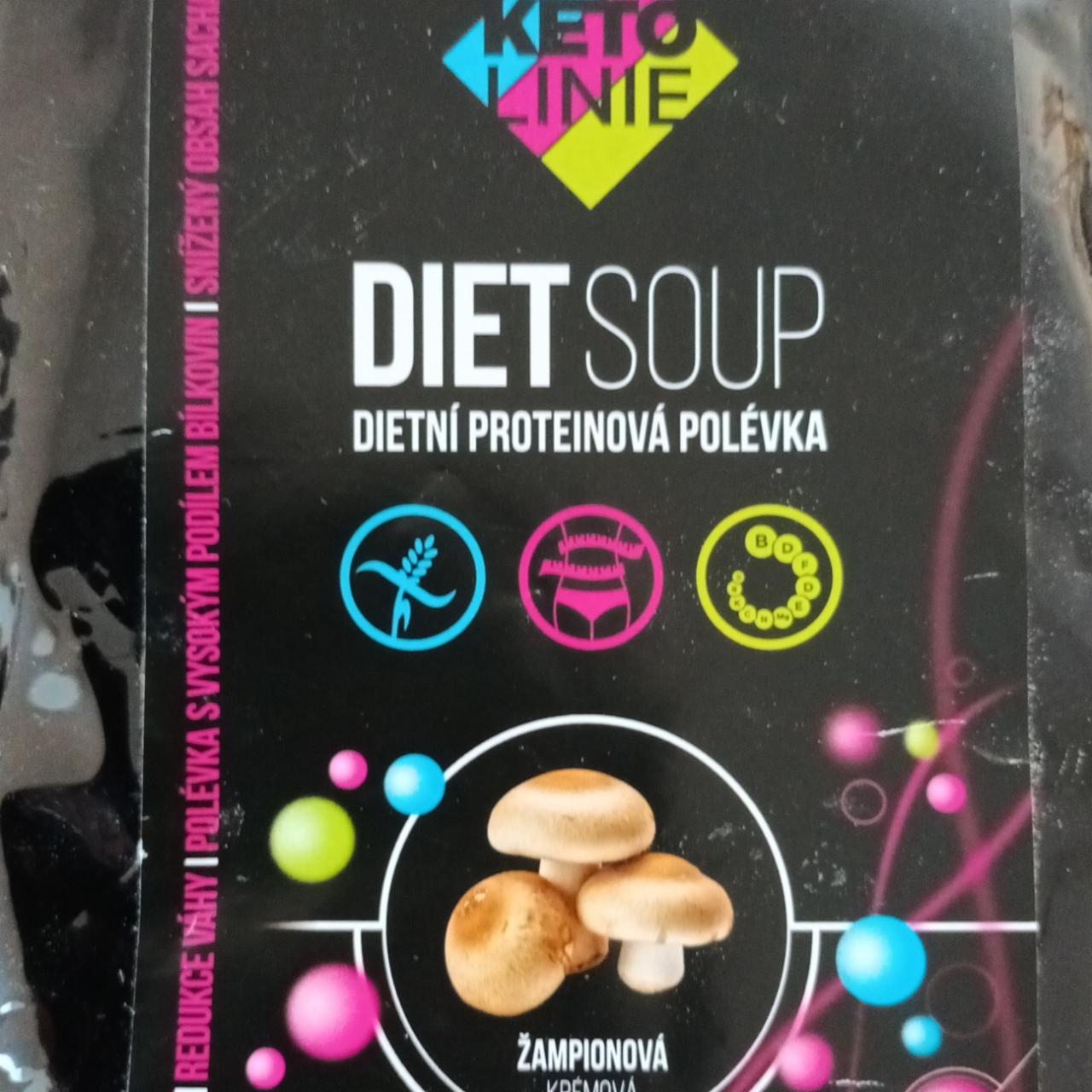 Fotografie - Diet soup dietní proteinová polévka žampionová KetoLinie