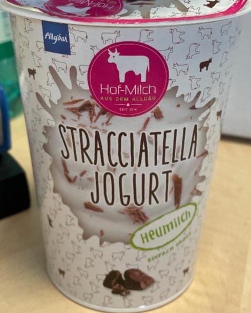 Fotografie - Hof-Milch Jogurt Stracciatella Allgäuer