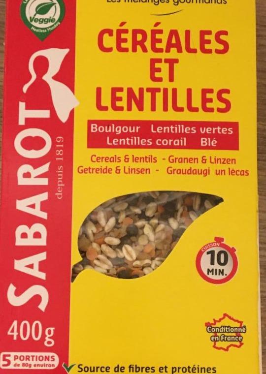 Fotografie - sabarot céréales et lentilles