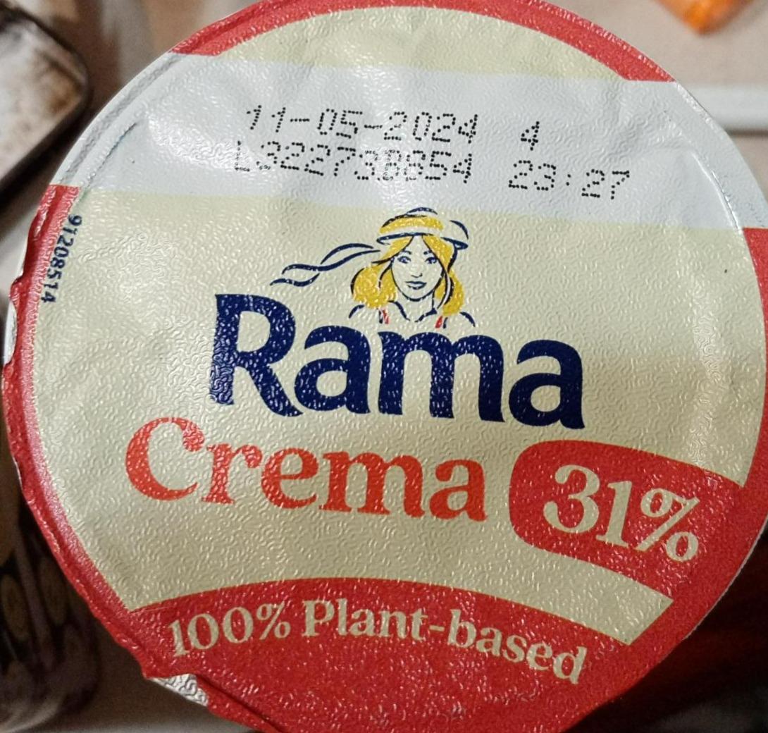 Fotografie - Crema 100% plant-based 31% fat Rama