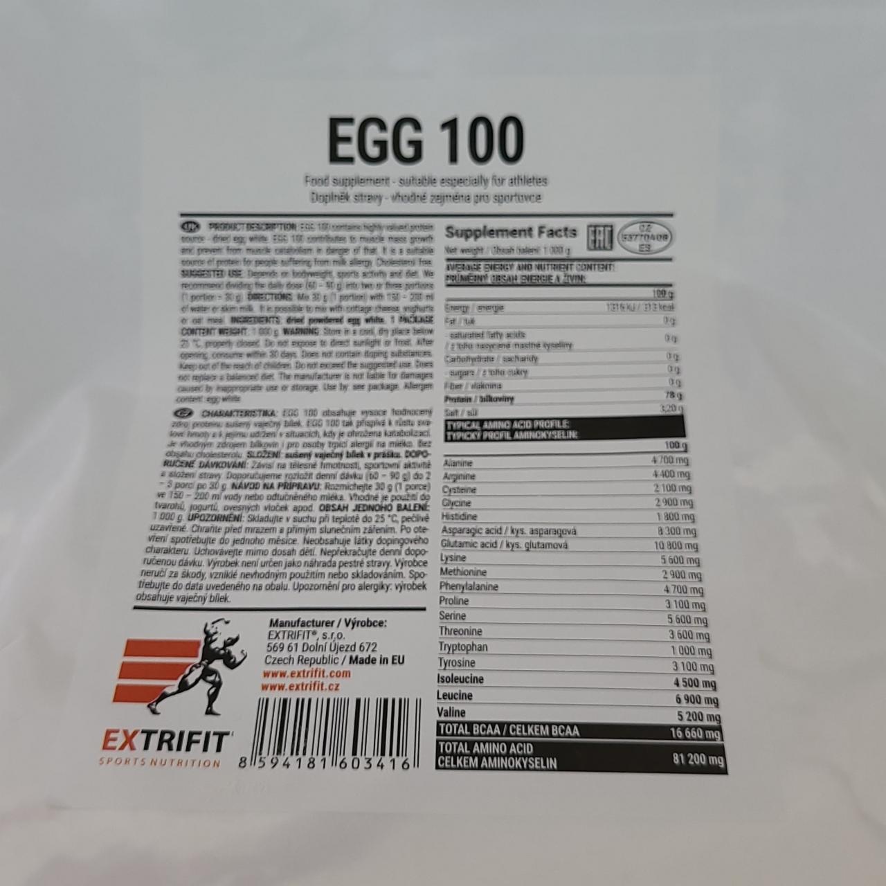 Fotografie - EGG 100 Extrifit