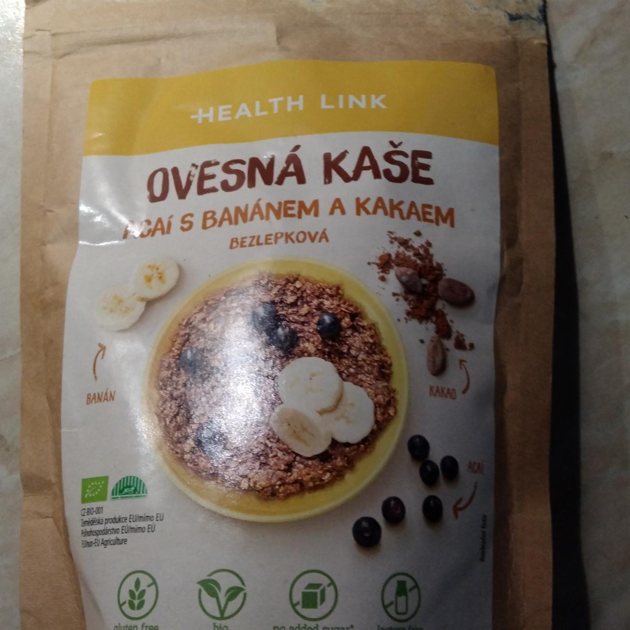 Fotografie - ovesná kaše acai s banánem a kakaem Health Link