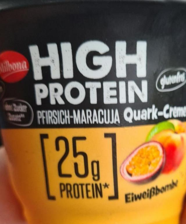 Fotografie - milbona high protein pfirsich maracuja