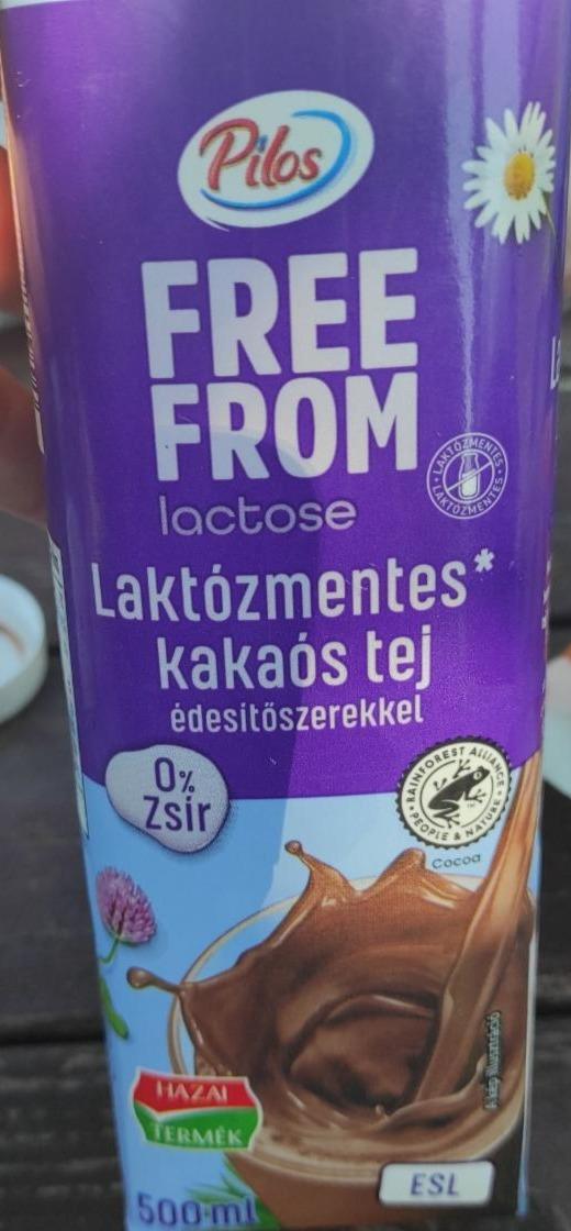 Fotografie - Free From laktózmentes kakaós tej édesítőszerrel Pilos