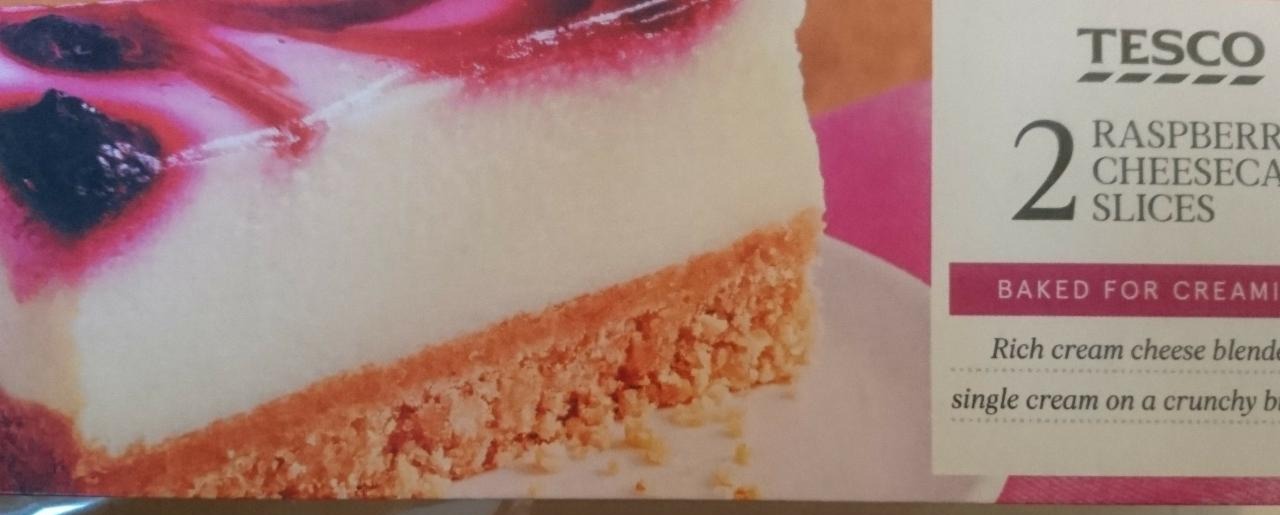 Fotografie - 2 Raspberry Cheesecake Slices Tesco