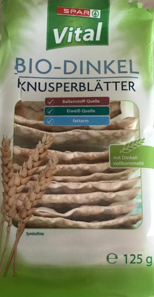 Fotografie - BIO-DINKEL KNUSPERBLÄTTER